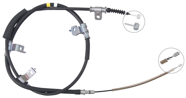 Tirette à câble, frein de stationnement | F.BECKER_LINE