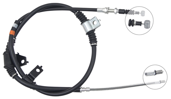 Tirette à câble, frein de stationnement | F.BECKER_LINE