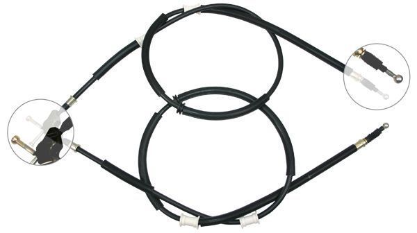 Tirette à câble, frein de stationnement | F.BECKER_LINE