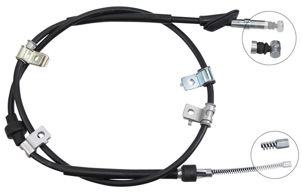 Tirette à câble, frein de stationnement | F.BECKER_LINE