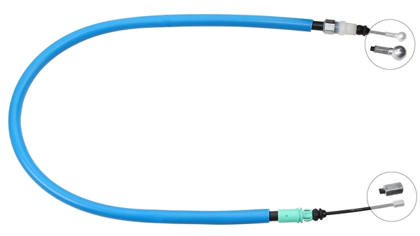 Tirette à câble, frein de stationnement | F.BECKER_LINE