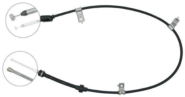 Tirette à câble, frein de stationnement | F.BECKER_LINE