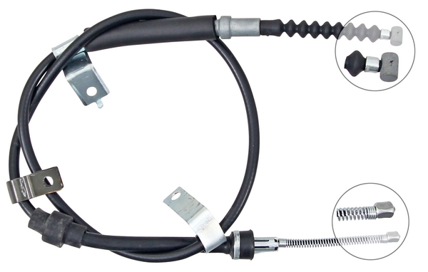 Tirette à câble, frein de stationnement | F.BECKER_LINE