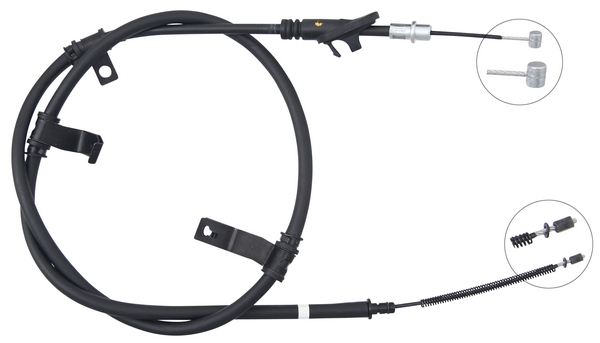 Tirette à câble, frein de stationnement | F.BECKER_LINE