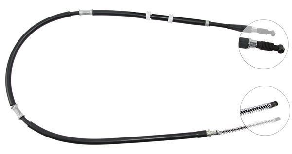 Tirette à câble, frein de stationnement | F.BECKER_LINE