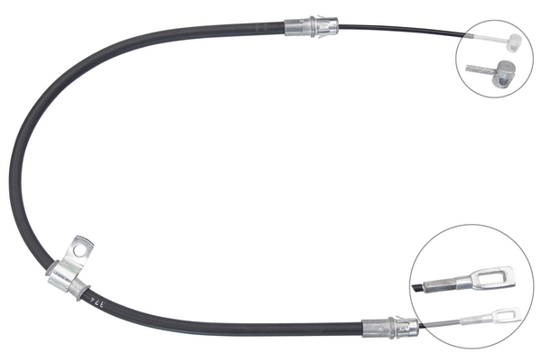 Tirette à câble, frein de stationnement | F.BECKER_LINE