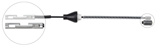 Tirette à câble, frein de stationnement | F.BECKER_LINE