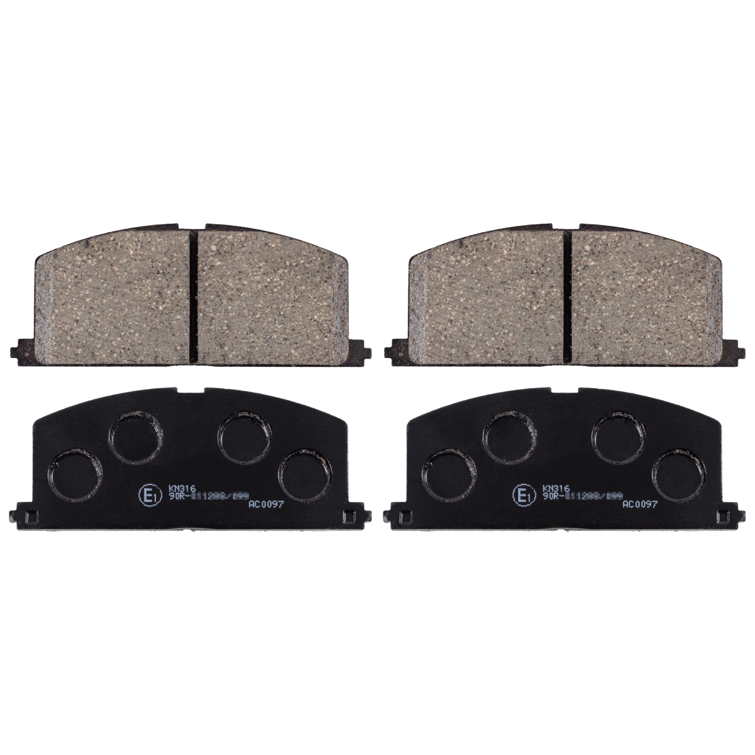 Jeu de 4 plaquettes de frein | BLUE PRINT