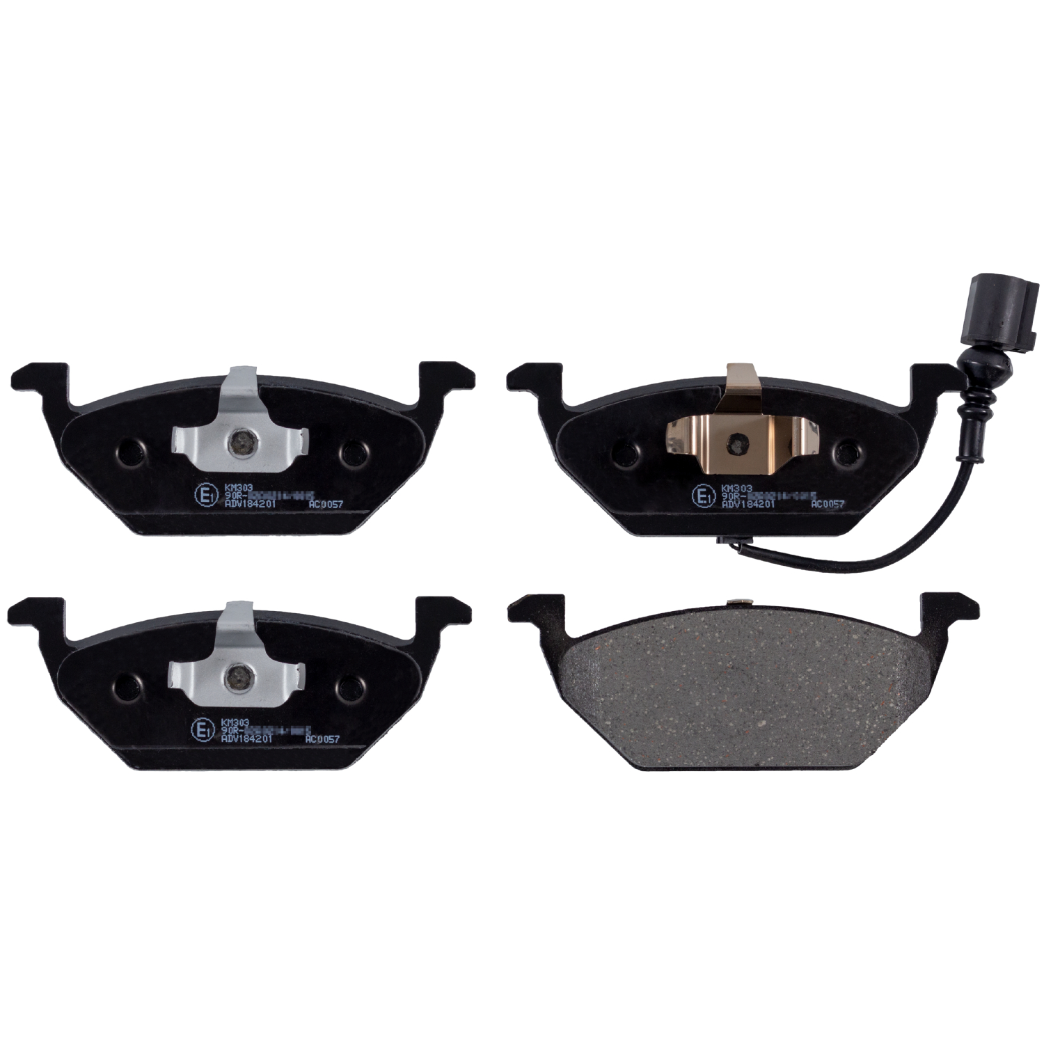 Jeu de 4 plaquettes de frein | BLUE PRINT