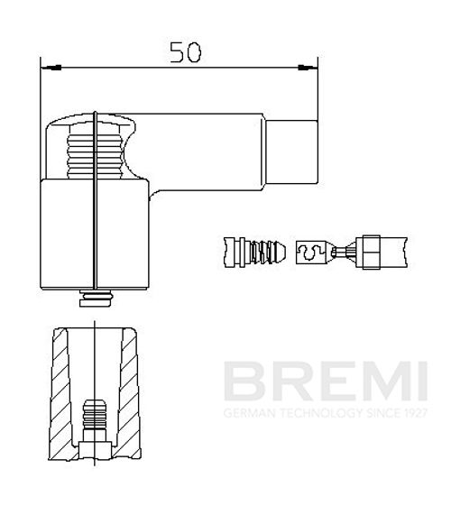 Image du produit pour Fiche, bobine d'allumage