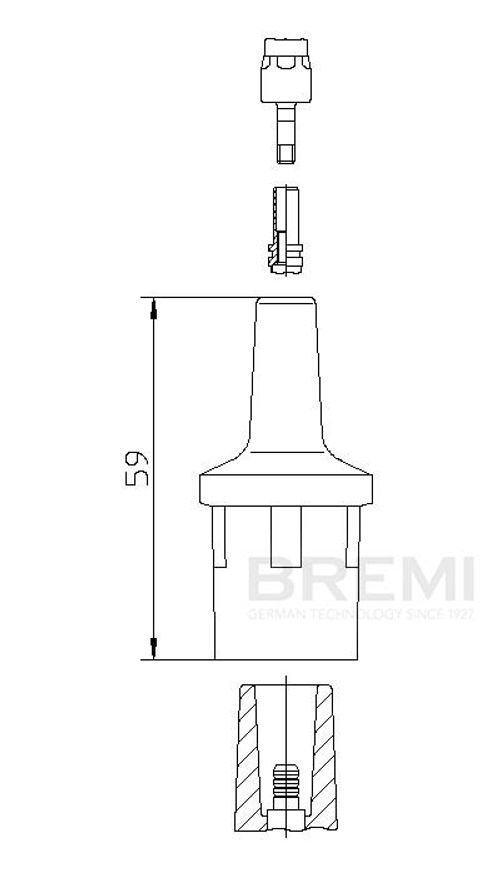 Image du produit pour Fiche, bobine d'allumage