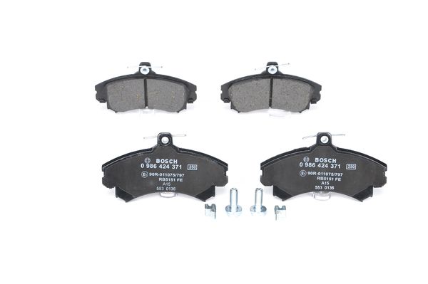 Jeu de 4 plaquettes de frein | BOSCH
