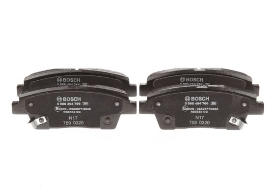 Jeu de 4 plaquettes de frein | BOSCH