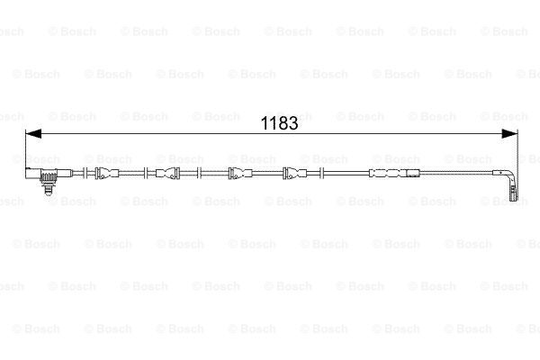 Contact d'avertissement, usure des plaquettes de frein | BOSCH