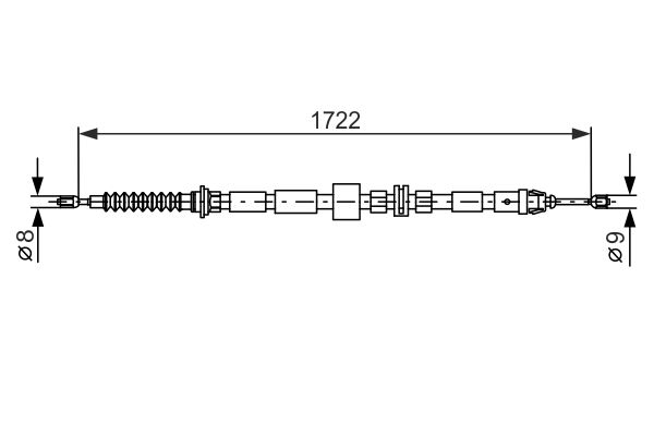 Tirette à câble, frein de stationnement | BOSCH
