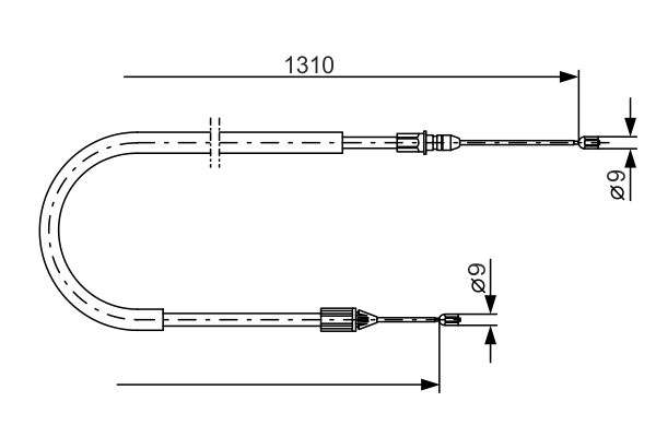 Tirette à câble, frein de stationnement | BOSCH