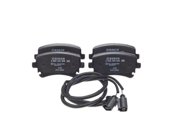 Jeu de 4 plaquettes de frein | BOSCH