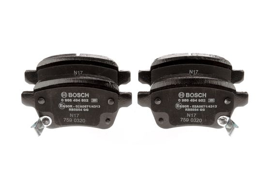 Jeu de 4 plaquettes de frein | BOSCH