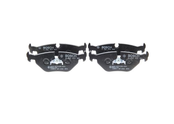 Jeu de 4 plaquettes de frein | BOSCH