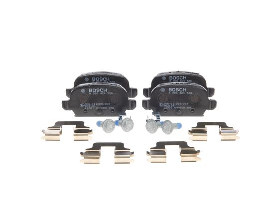 Jeu de 4 plaquettes de frein | BOSCH
