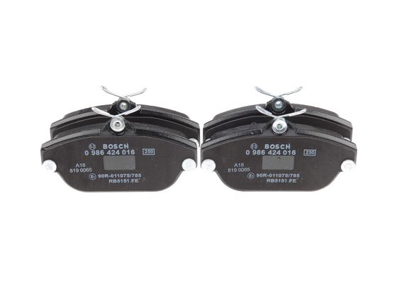 Jeu de 4 plaquettes de frein | BOSCH