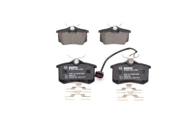Jeu de 4 plaquettes de frein | BOSCH