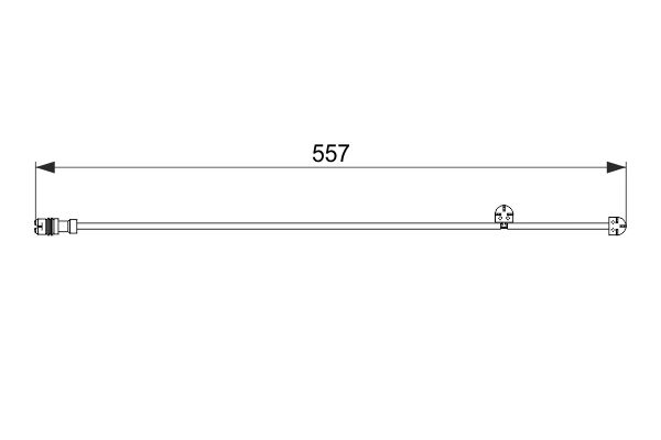 Contact d'avertissement, usure des plaquettes de frein | BOSCH