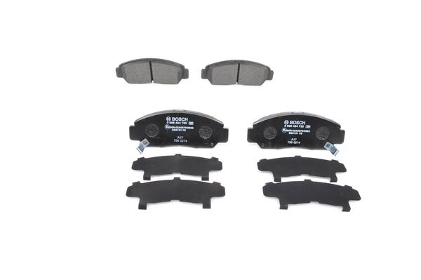 Jeu de 4 plaquettes de frein | BOSCH