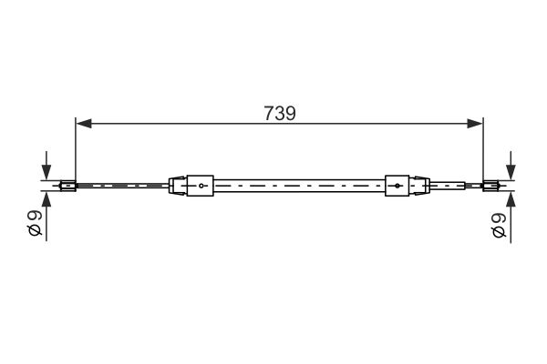 Tirette à câble, frein de stationnement | BOSCH