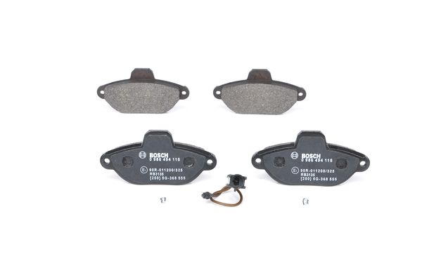 Jeu de 4 plaquettes de frein | BOSCH