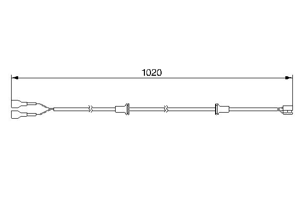 Contact d'avertissement, usure des plaquettes de frein | BOSCH