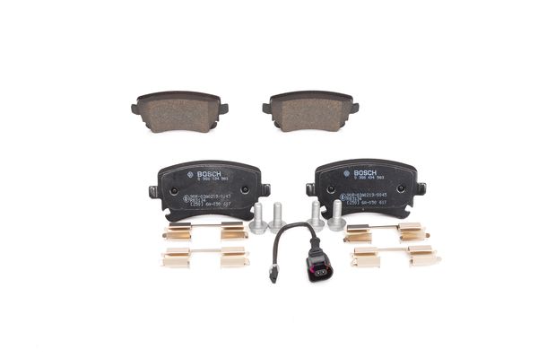 Jeu de 4 plaquettes de frein | BOSCH