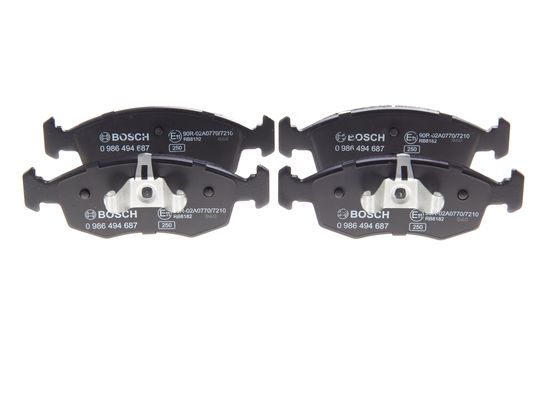 Jeu de 4 plaquettes de frein | BOSCH