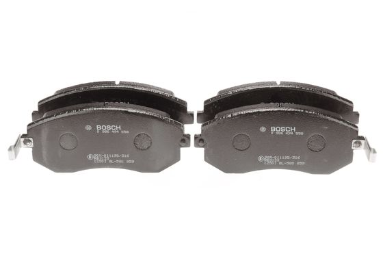 Jeu de 4 plaquettes de frein | BOSCH