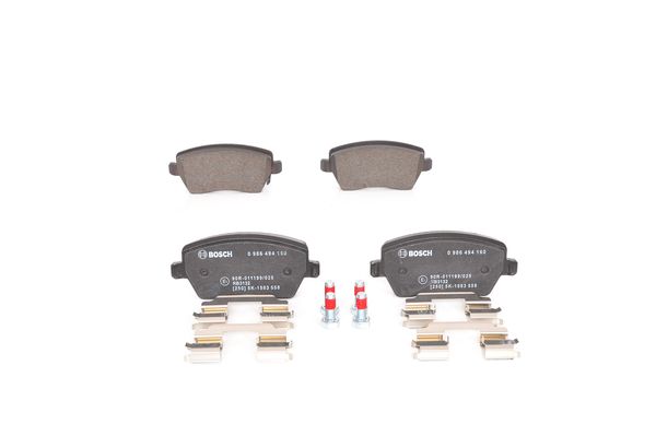 Jeu de 4 plaquettes de frein | BOSCH