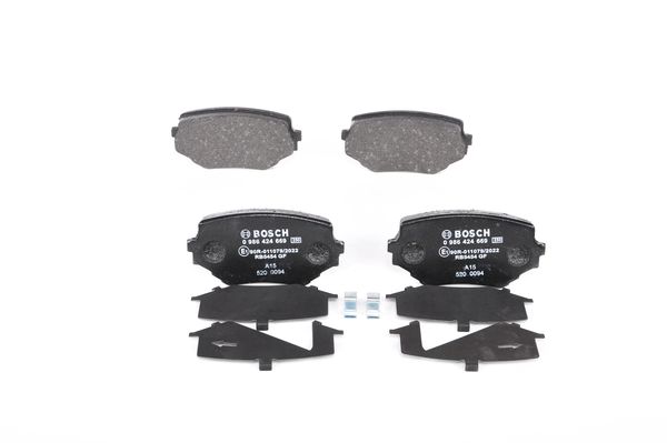 Jeu de 4 plaquettes de frein | BOSCH