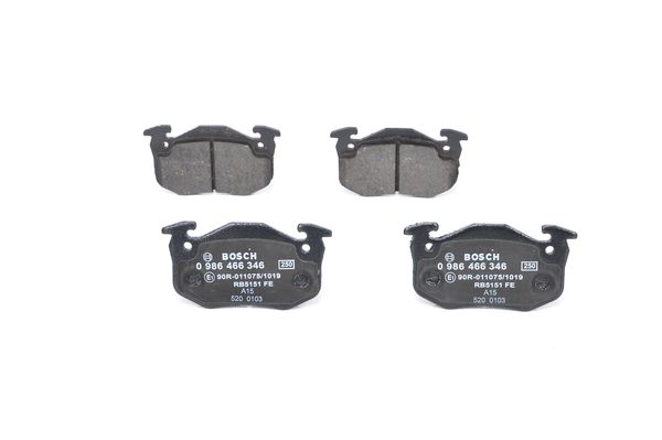 Jeu de 4 plaquettes de frein | BOSCH
