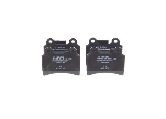 Jeu de 4 plaquettes de frein | BOSCH