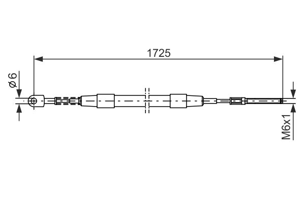 Tirette à câble, frein de stationnement | BOSCH