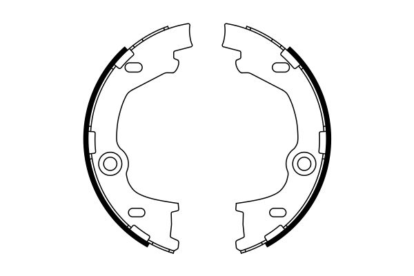 Jeu de mâchoires de frein, frein de stationnement | BOSCH