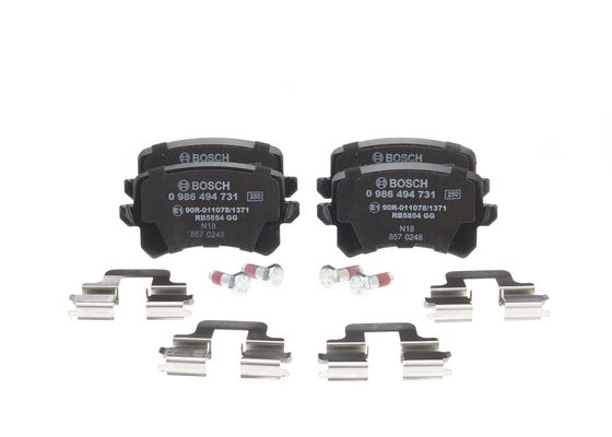 Jeu de 4 plaquettes de frein | BOSCH