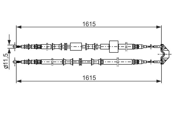 Tirette à câble, frein de stationnement | BOSCH