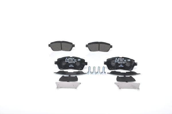 Jeu de 4 plaquettes de frein | BOSCH