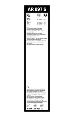 Balai d'essuie-glace Aerotwin Retrofit | BOSCH