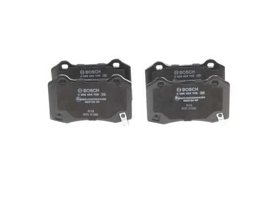 Jeu de 4 plaquettes de frein | BOSCH