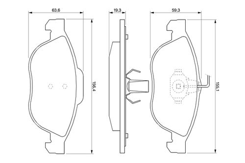 Image du produit pour Jeu de 4 plaquettes de frein