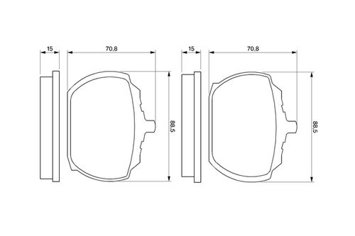 Image du produit pour Jeu de 4 plaquettes de frein