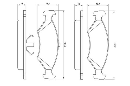 Image du produit pour Jeu de 4 plaquettes de frein