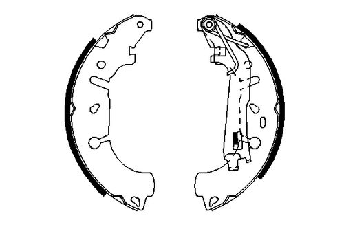 Image du produit pour Jeu de mâchoires de frein