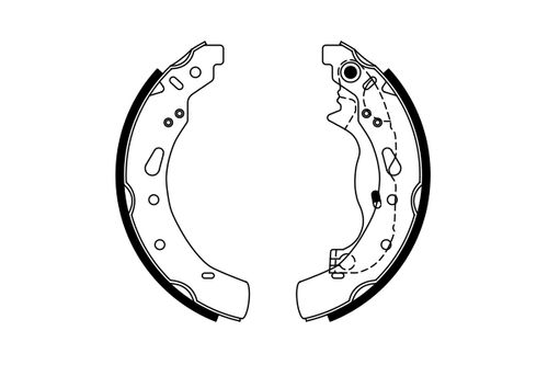 Image du produit pour Jeu de mâchoires de frein